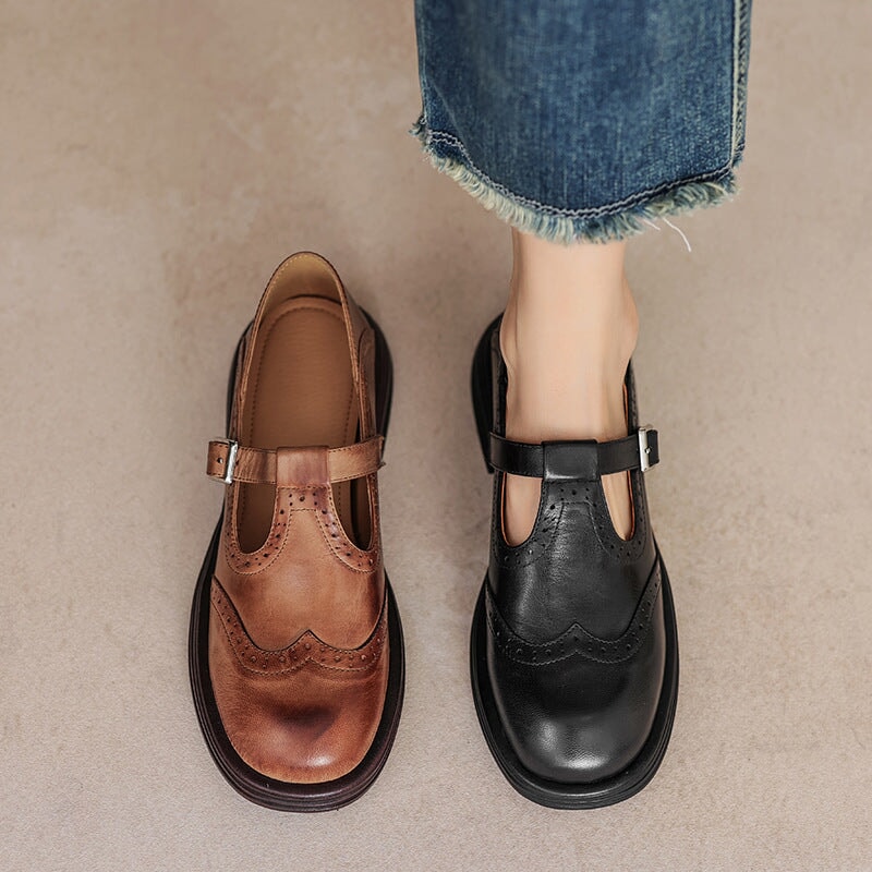 Hazel | Elegant Mary Janes Made Of Leather