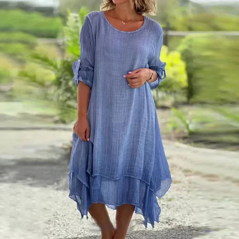 Kimberly | Round Neck Dress with Relaxed Fit