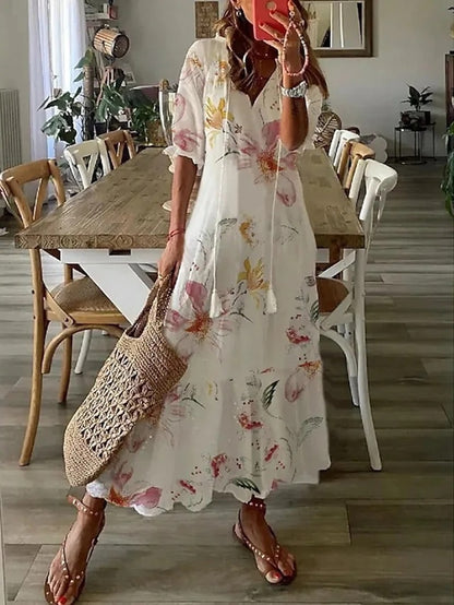Michaela | Boho Tummy Coverage Dress