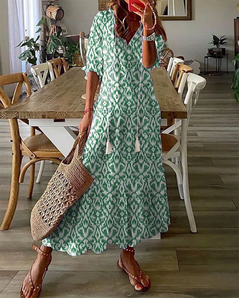 Michaela | Boho Tummy Coverage Dress