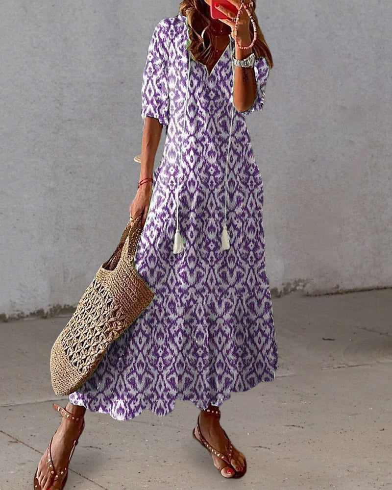 Michaela | Boho Tummy Coverage Dress