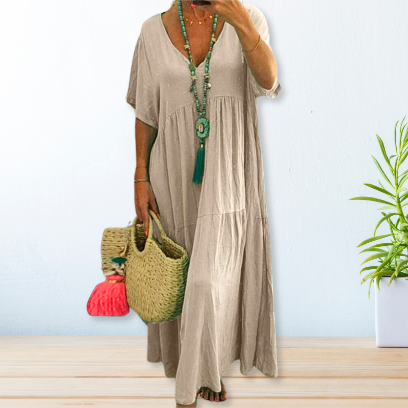 Maelis | Cotton Linen Dress