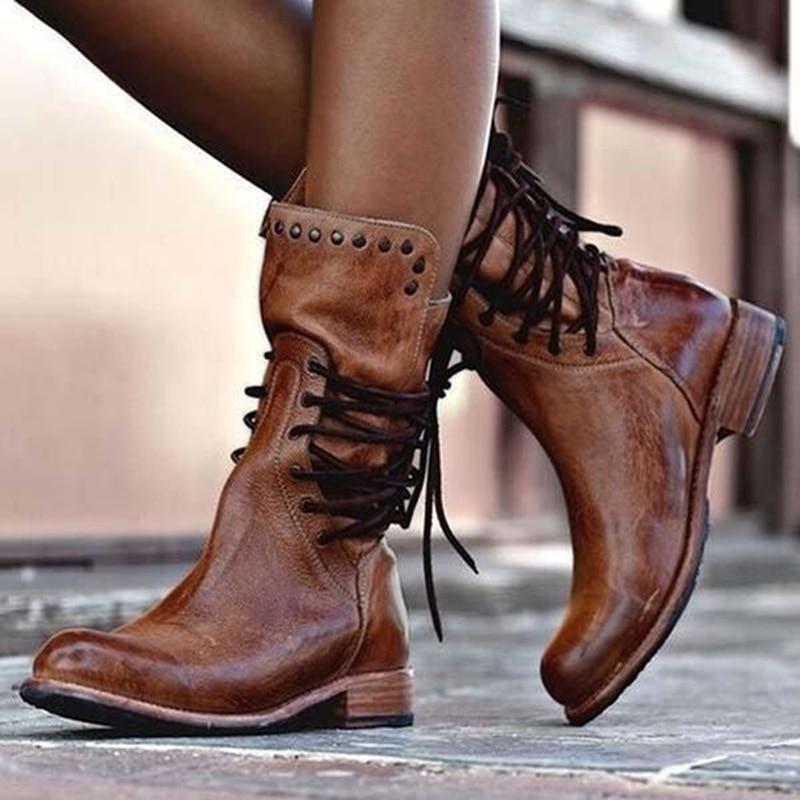 Linda | Vintage Look Boots
