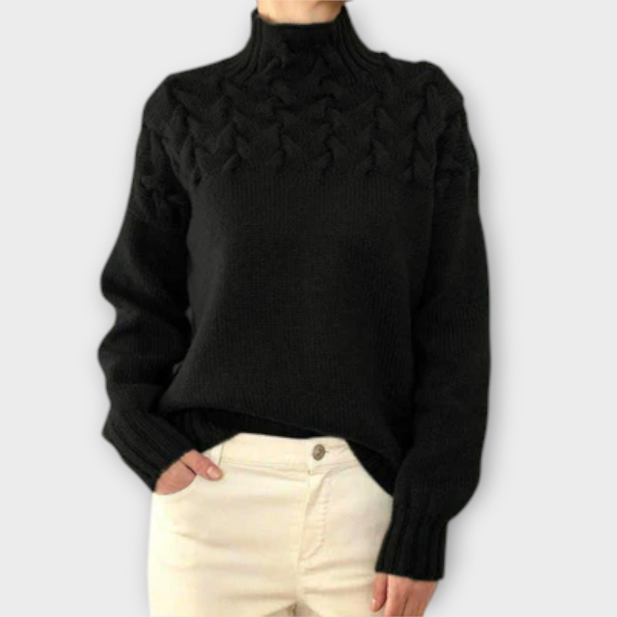 Zoe |Women's Cable Knit Sweater