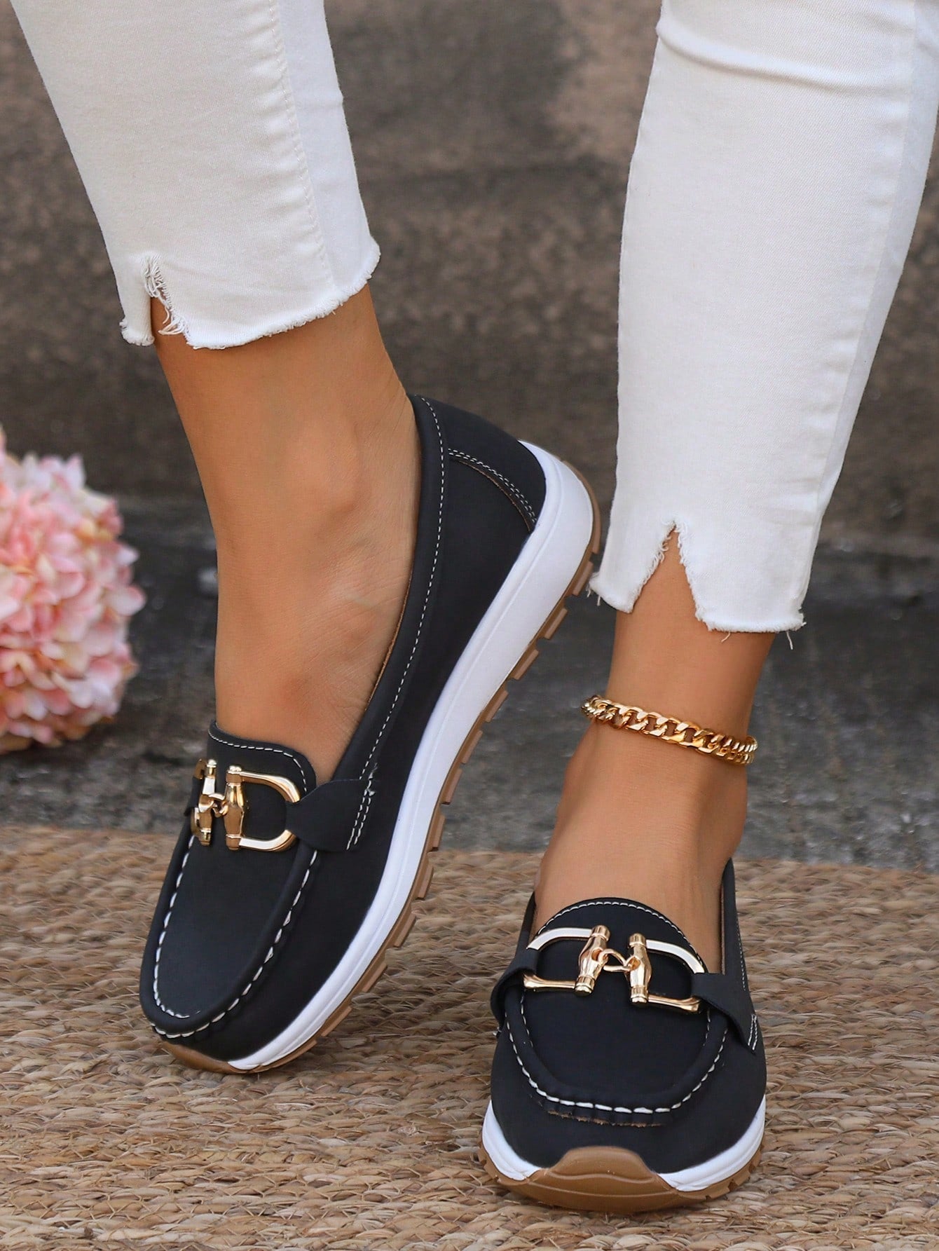 Helen | Flat Buckle Loafers