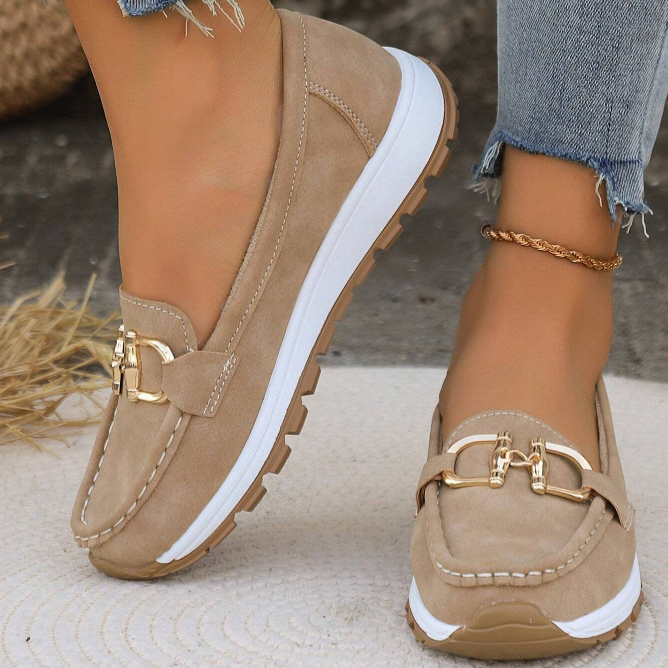 Helen | Flat Buckle Loafers