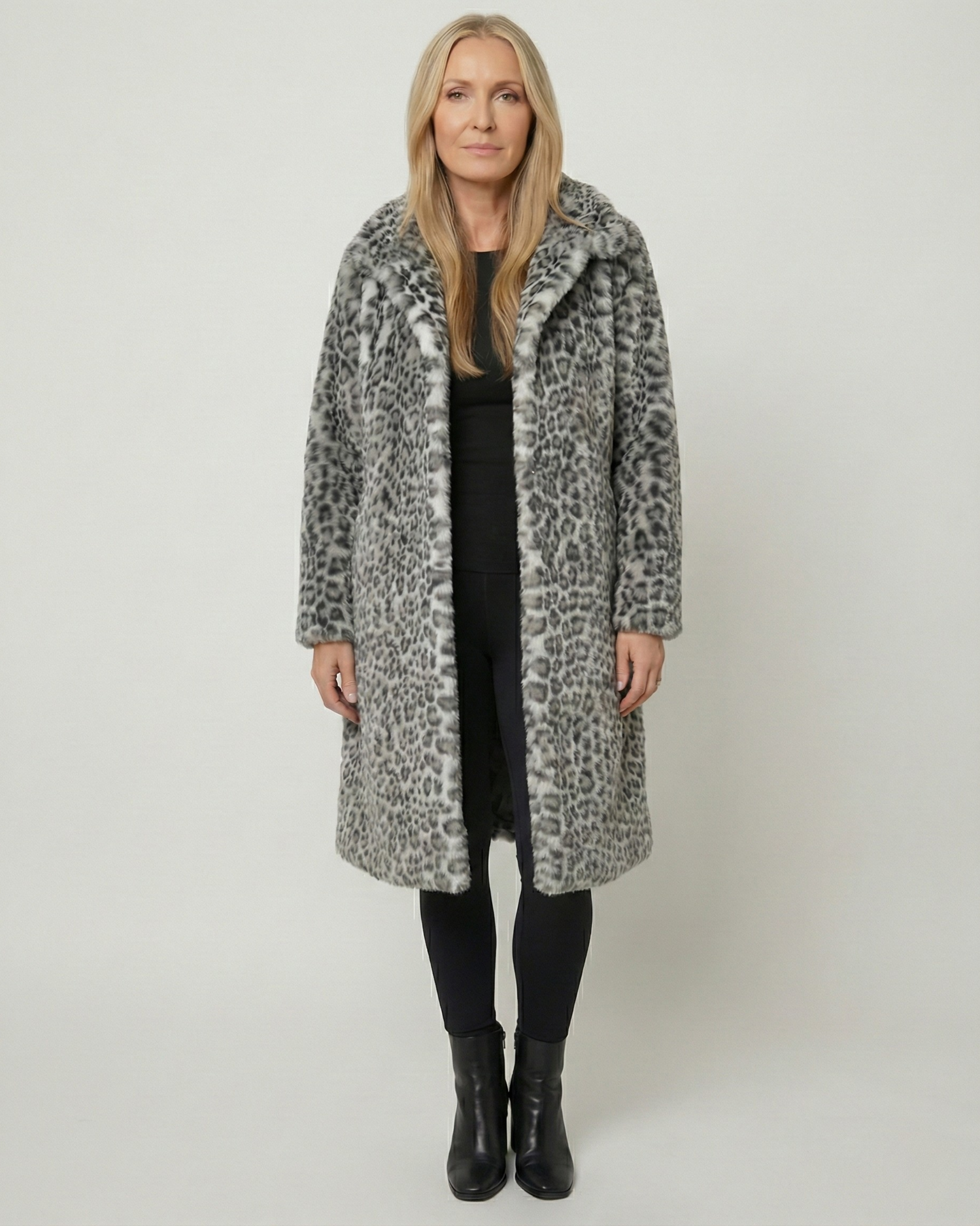 Monroe | Leopard Long Soft Jacket