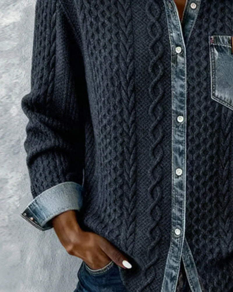 Nayeli | Denim Patchwork Shirt