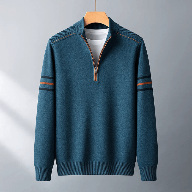 Cedric | Modern Half-Zip Sweater Ease