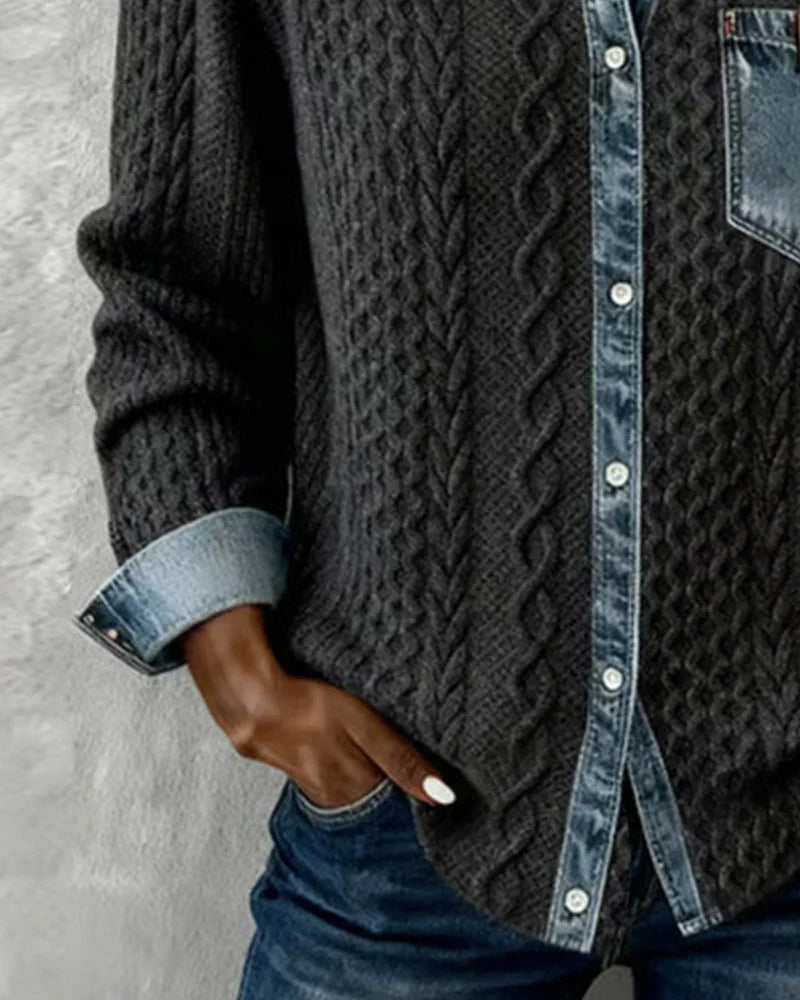 Nayeli | Denim Patchwork Shirt