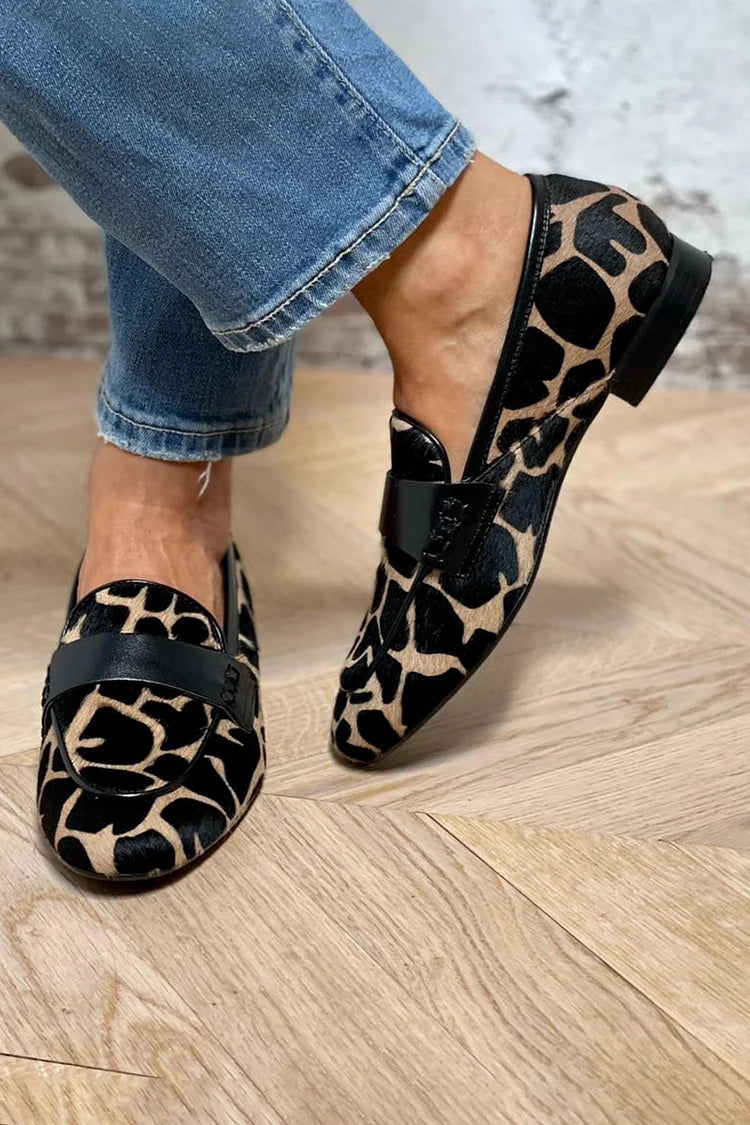 Brooklyn | ANIMAL PRINT LOAFER WITH ELEGANT DETAIL