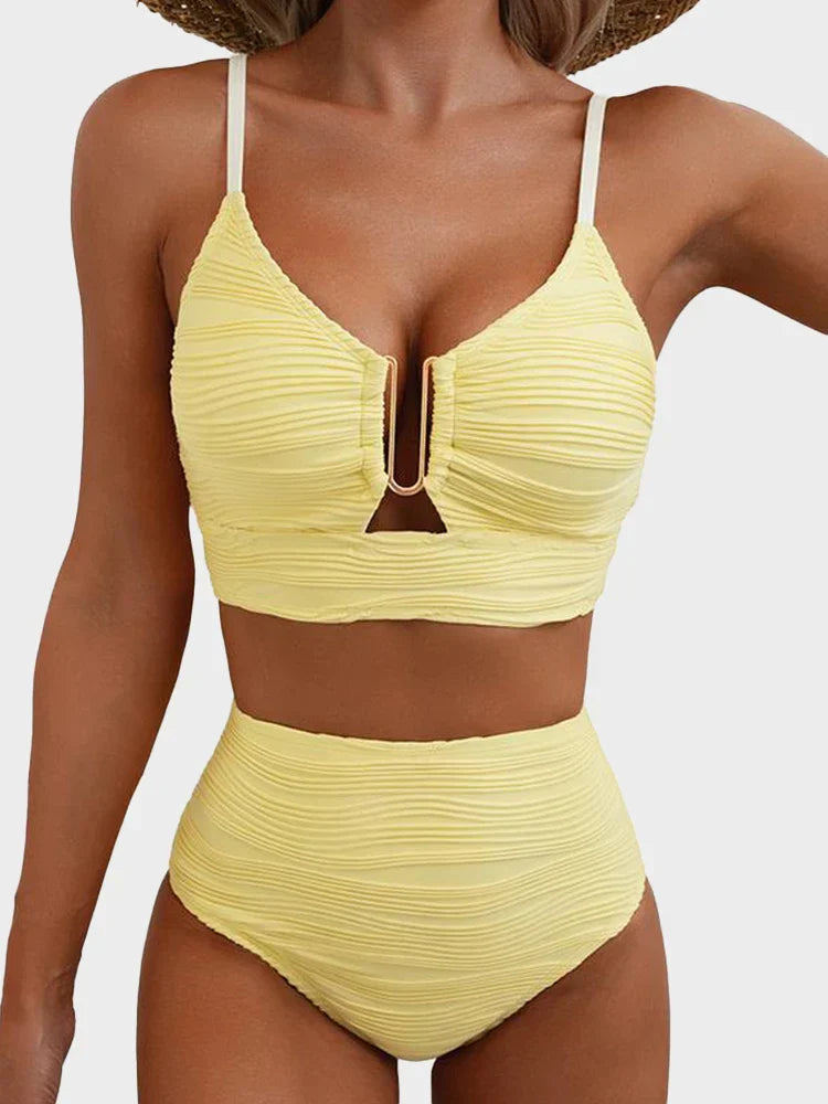 Hazel | 2 Piece Bikini Set U-Wire Cutout Swimsuit