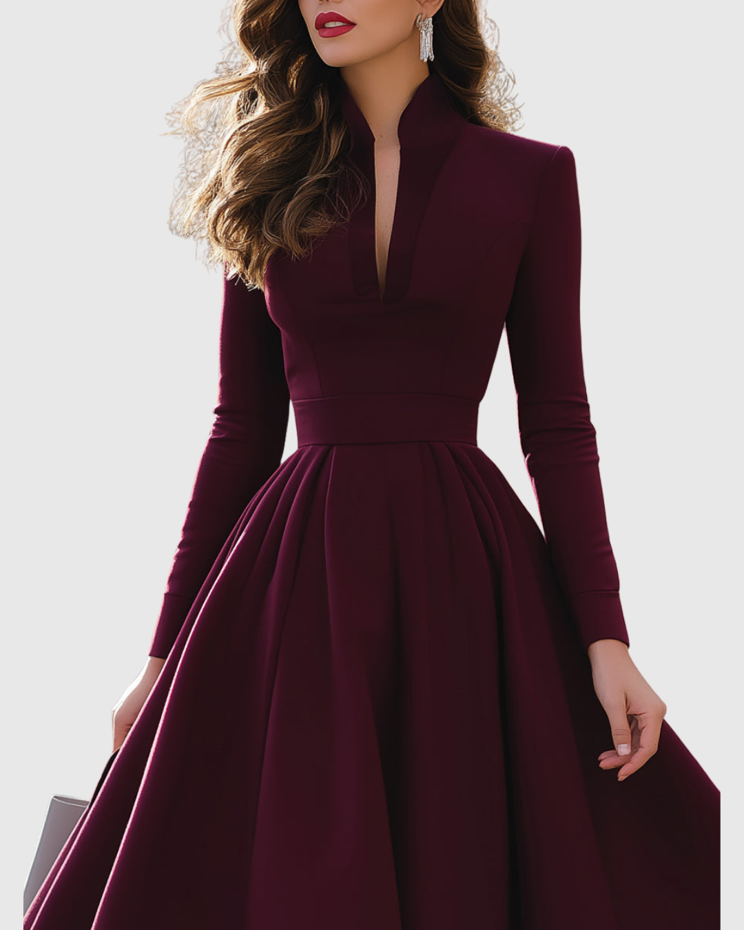 Juliette | V-Neck Midi Dress