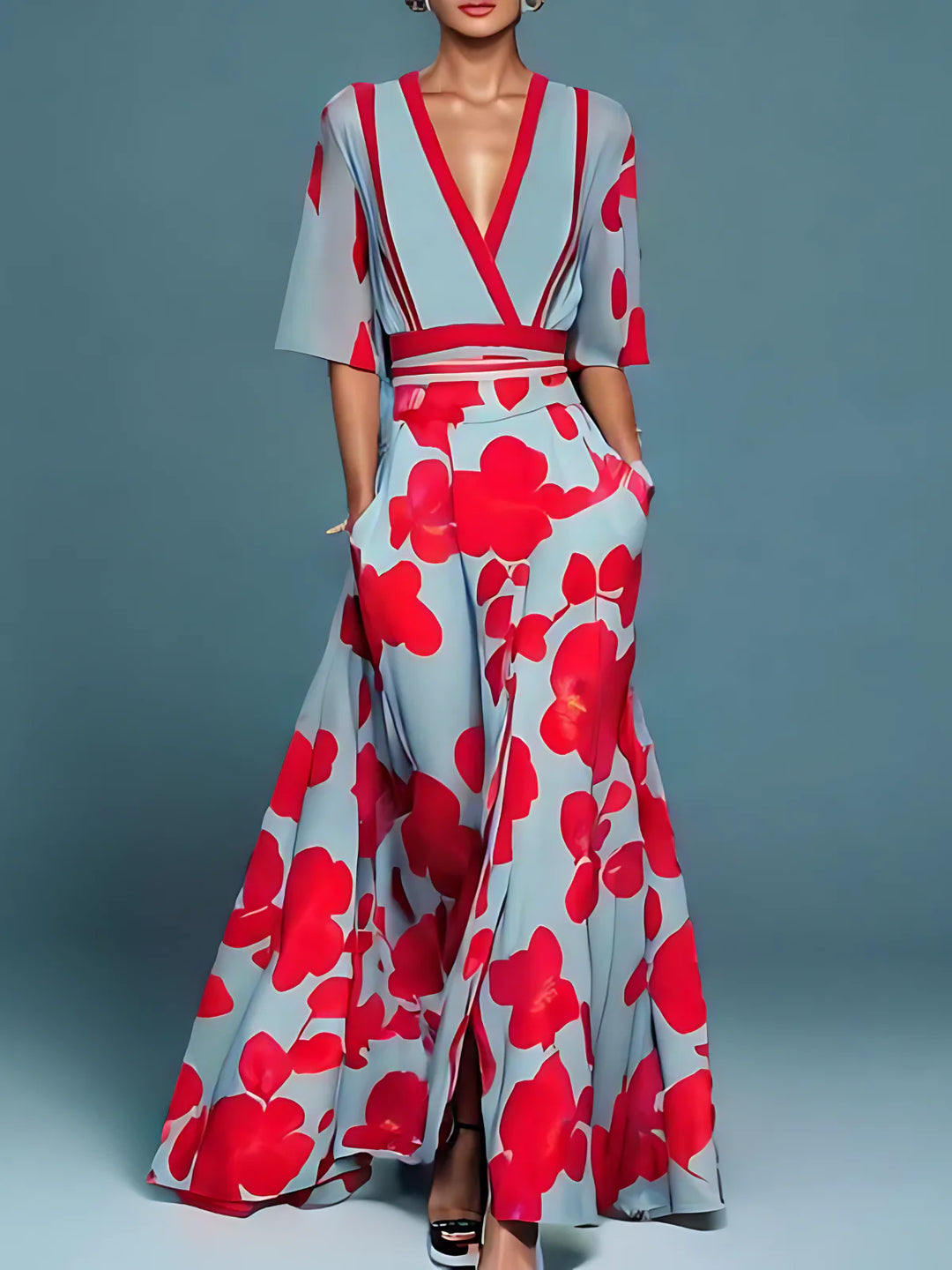 Jessica | Elegant Dress with Floral Print