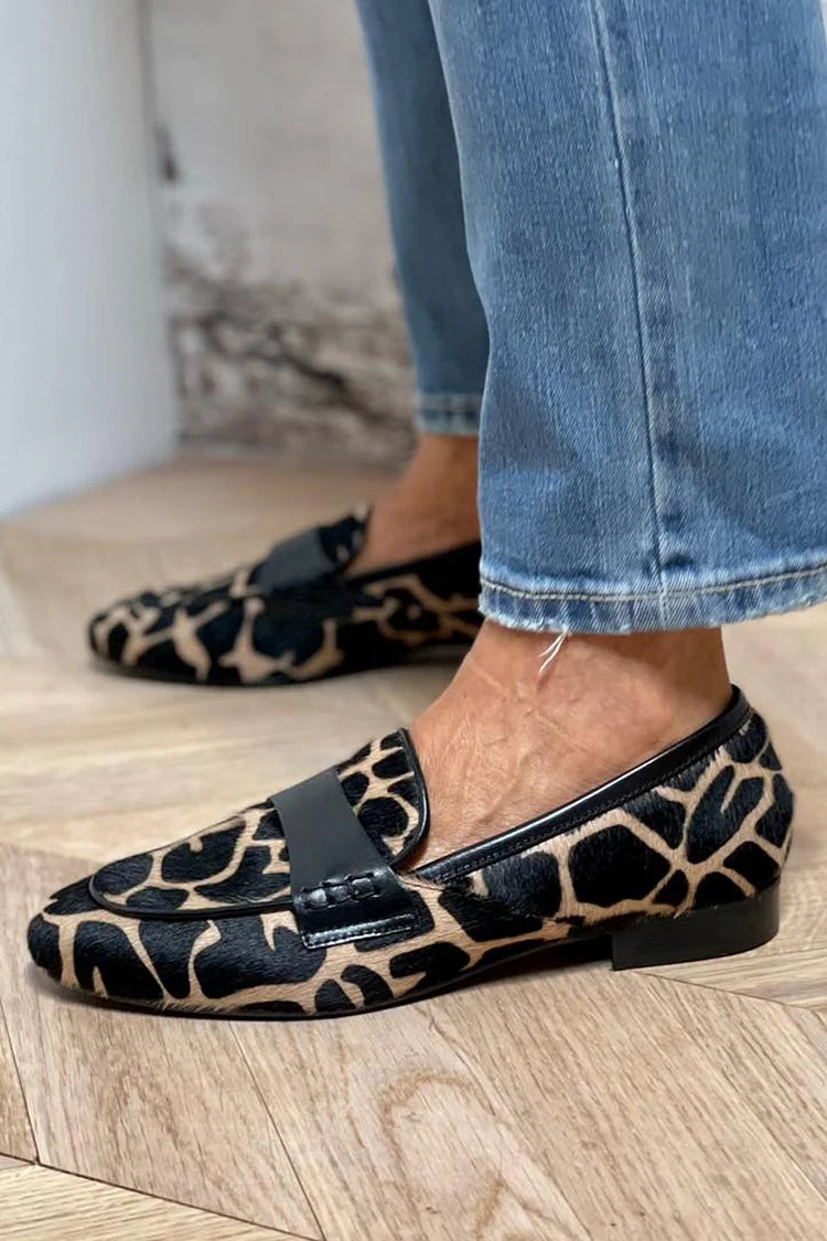 Brooklyn | ANIMAL PRINT LOAFER WITH ELEGANT DETAIL