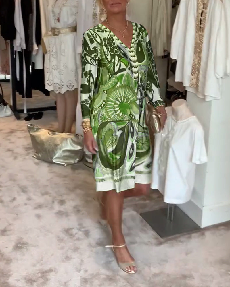 Moonie | Sunburst Printed Dress