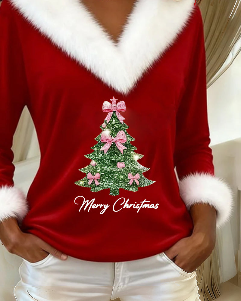 Daisy | Top Grand Fur Print Christmas