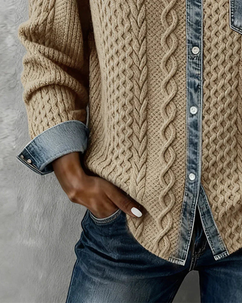 Nayeli | Denim Patchwork Shirt