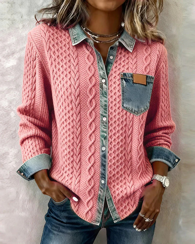 Nayeli | Denim Patchwork Shirt