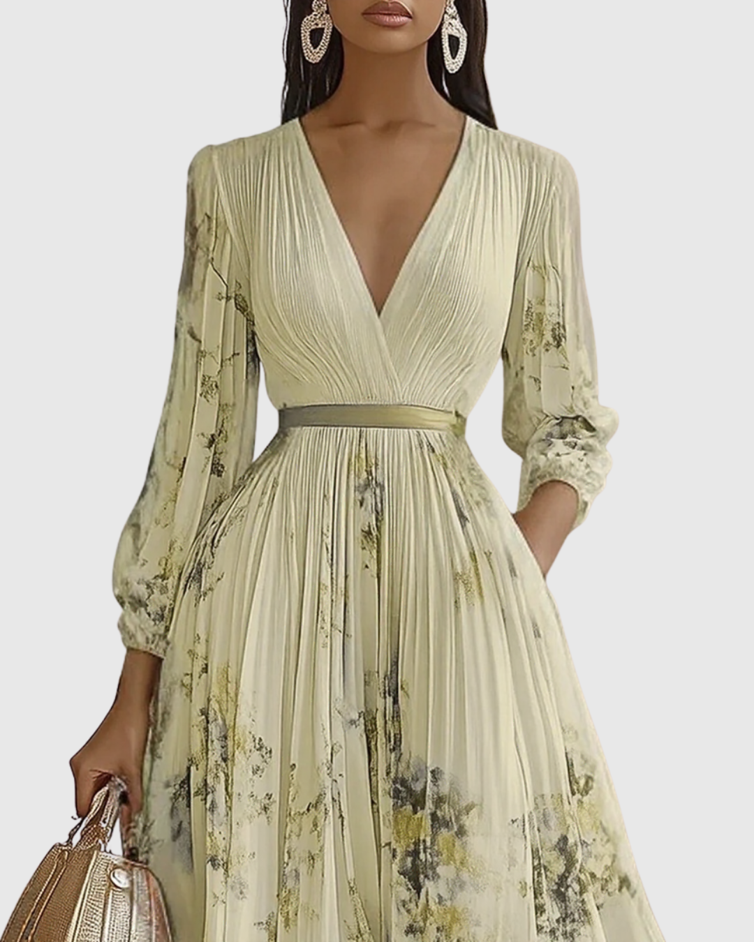 Siena | Elegant Pleated Maxi Dress