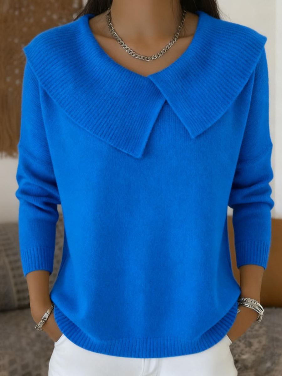 Joy | Warm Sweater with Soft Collar