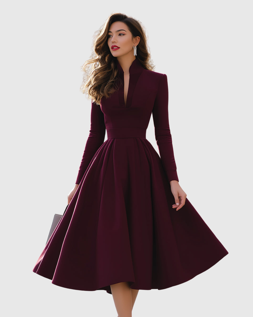 Juliette | V-Neck Midi Dress