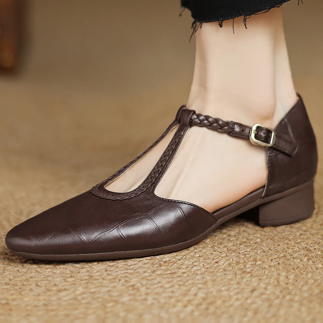 Briony | Leather Mary Janes