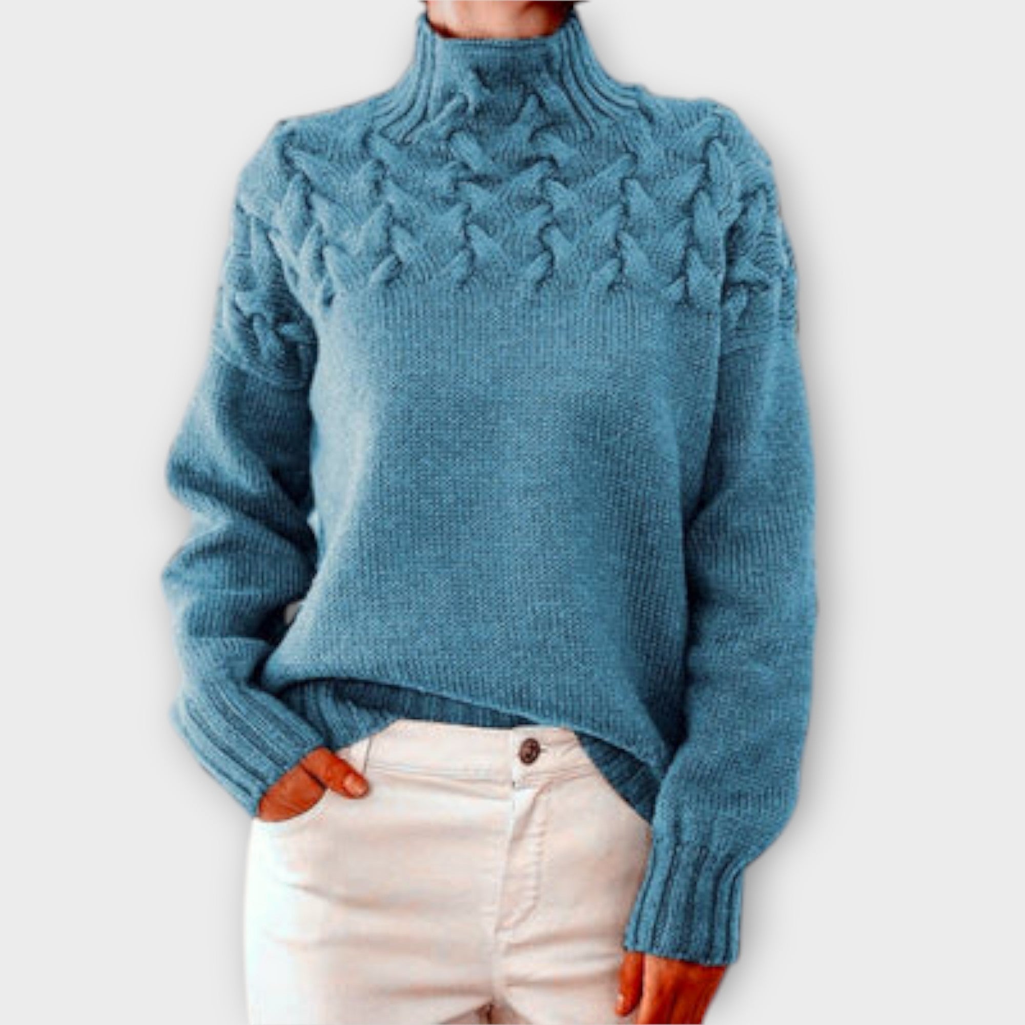 Zoe |Women's Cable Knit Sweater