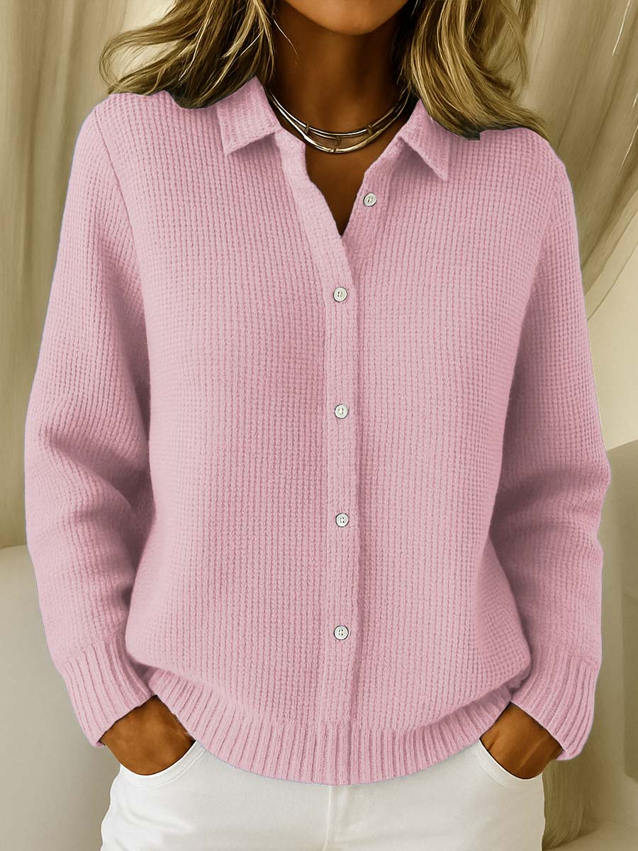 Elena | Classic Cardigan in Soft Knit