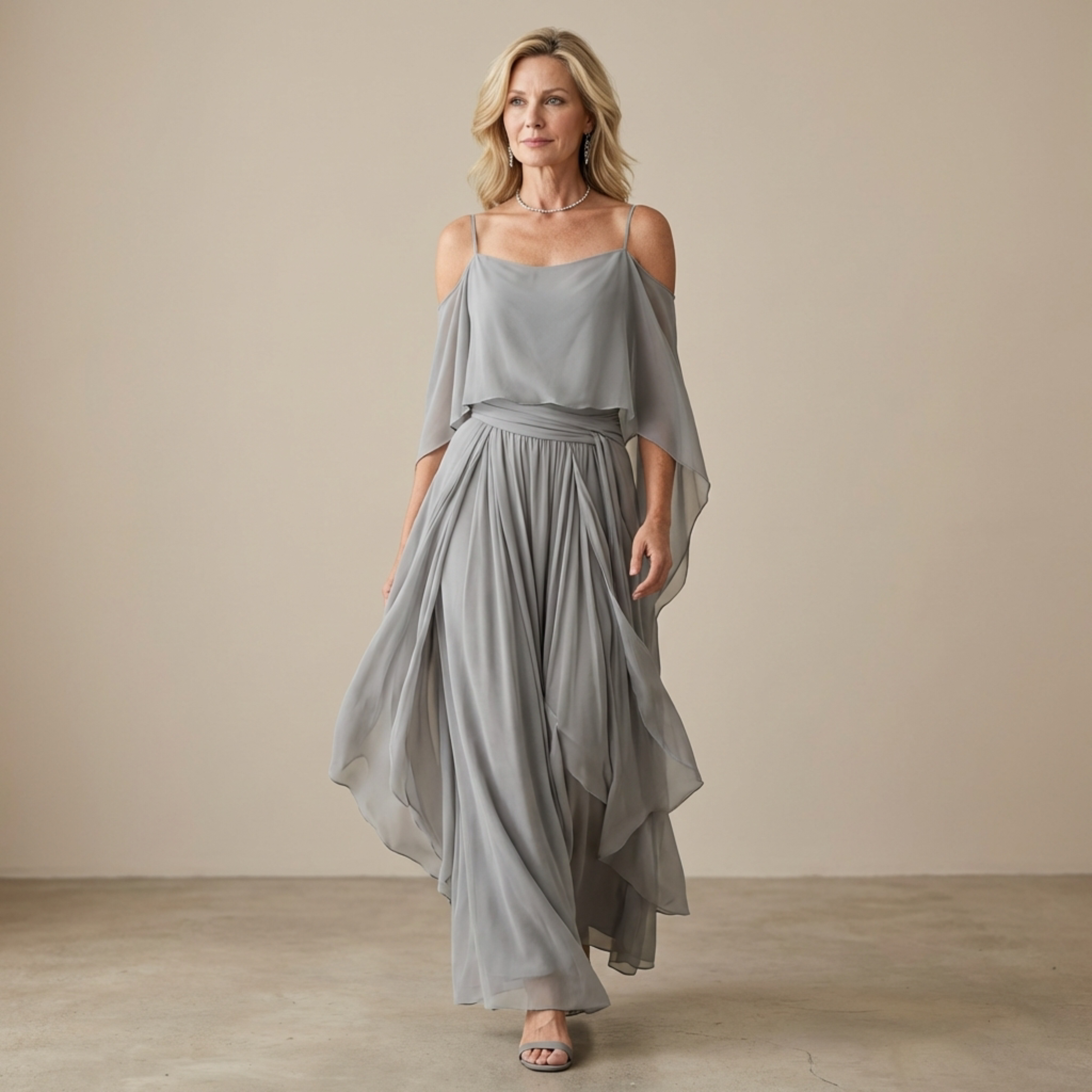 June | Off-Shoulder Flowy Set