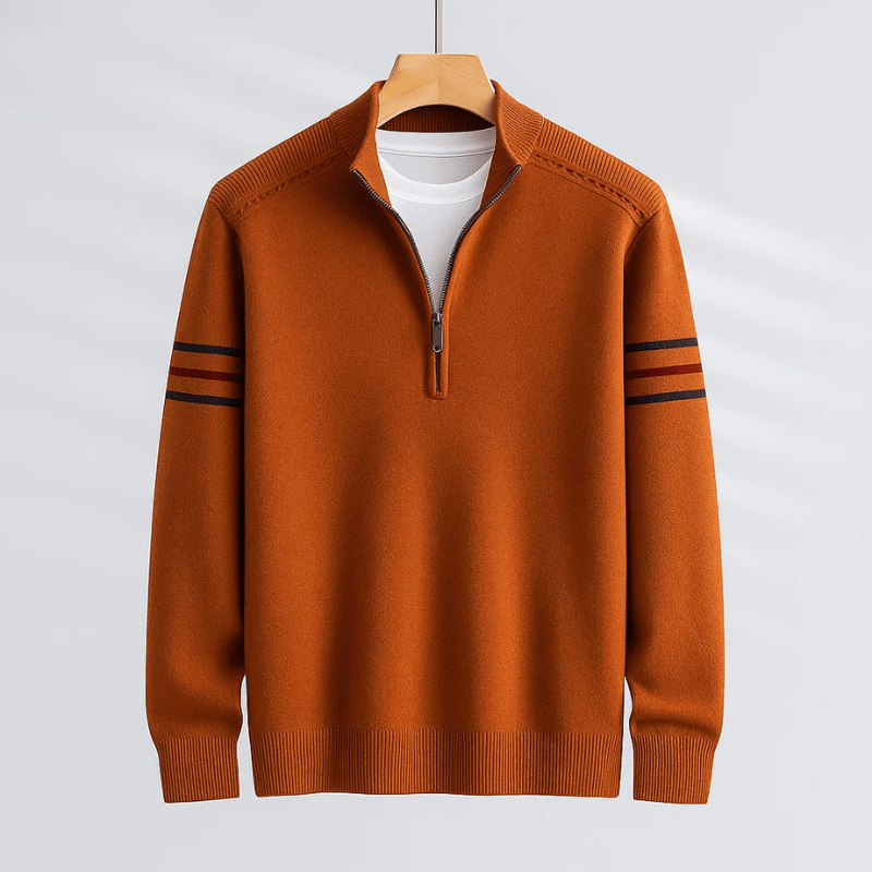 Cedric | Modern Half-Zip Sweater Ease