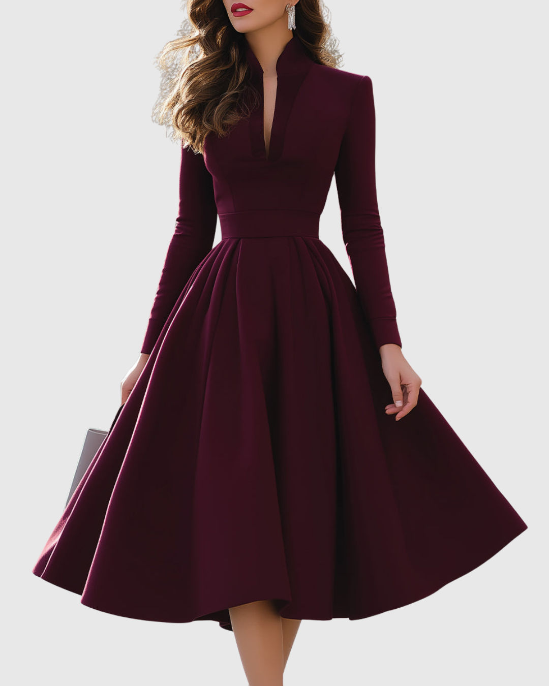 Juliette | V-Neck Midi Dress