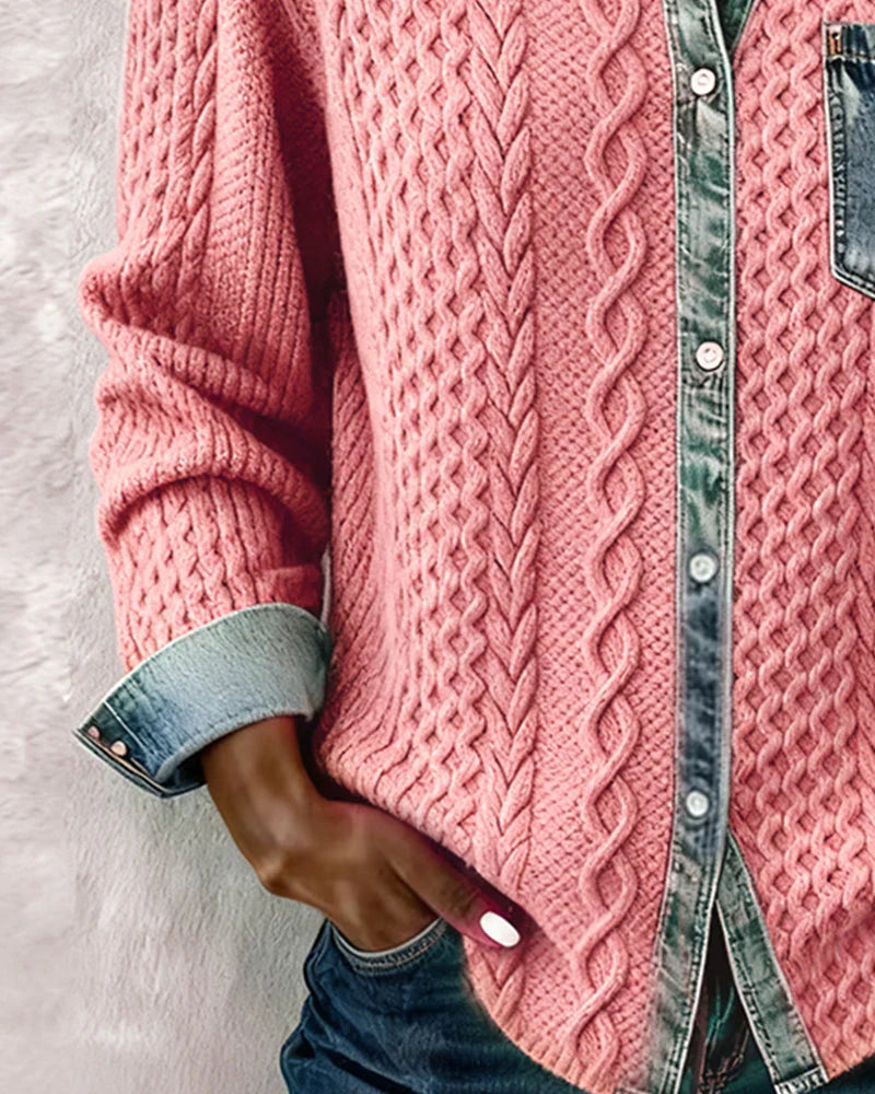 Nayeli | Denim Patchwork Shirt