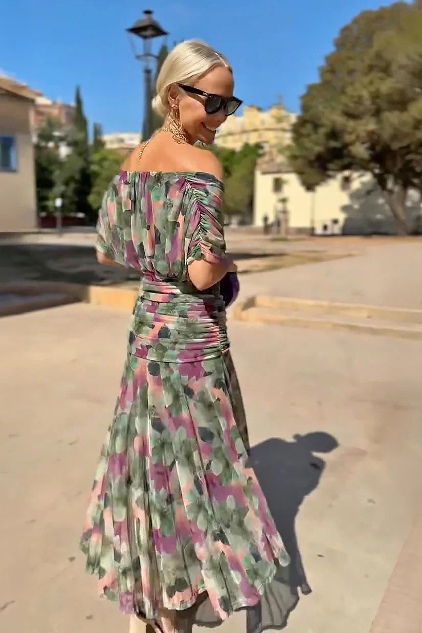 Hannah | Elegant Maxi Party Dress with V-Neck