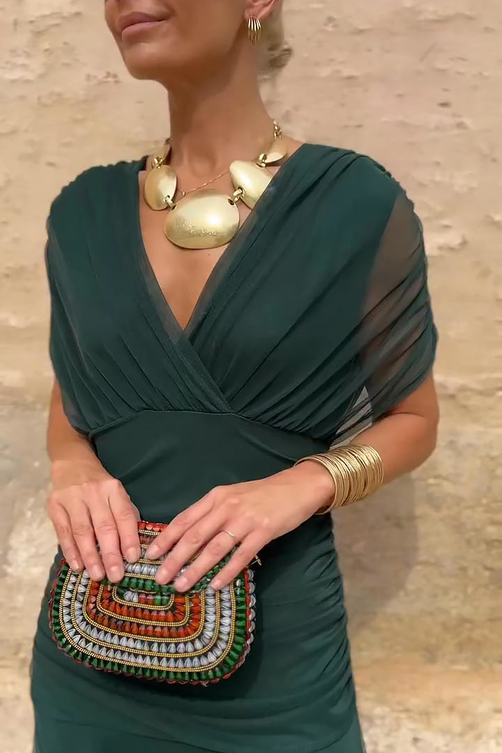 Laura | Elegant Floral V-Neck Maxi Dress