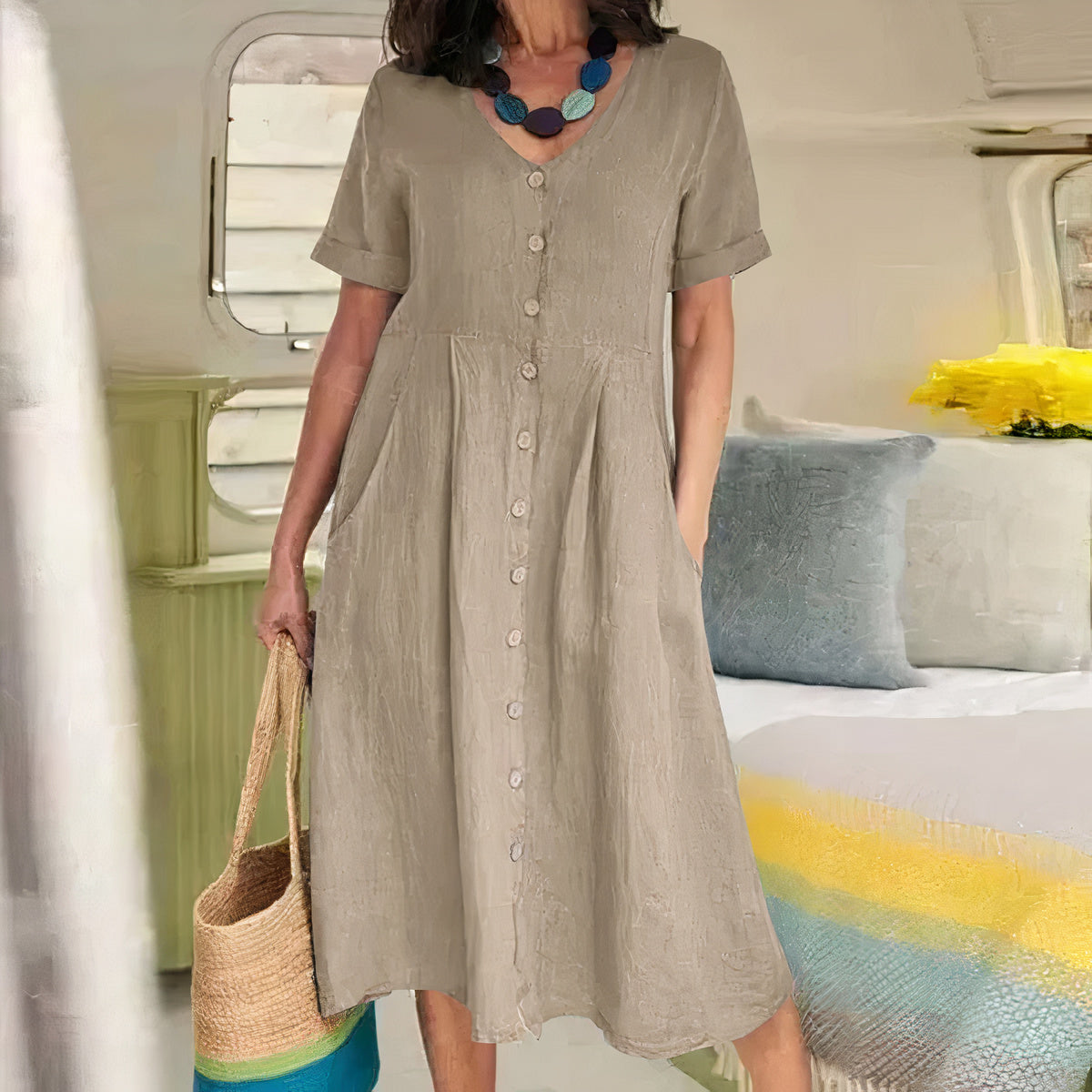 Briar | Effortless Buttoned Dress