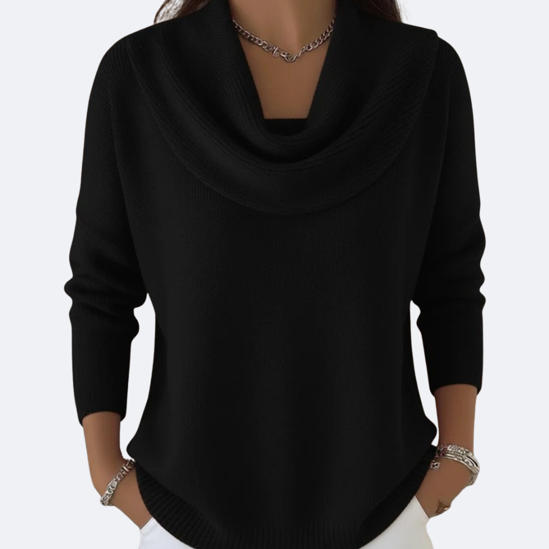 Jordyn | Cozy Ruffle Neck Sweater