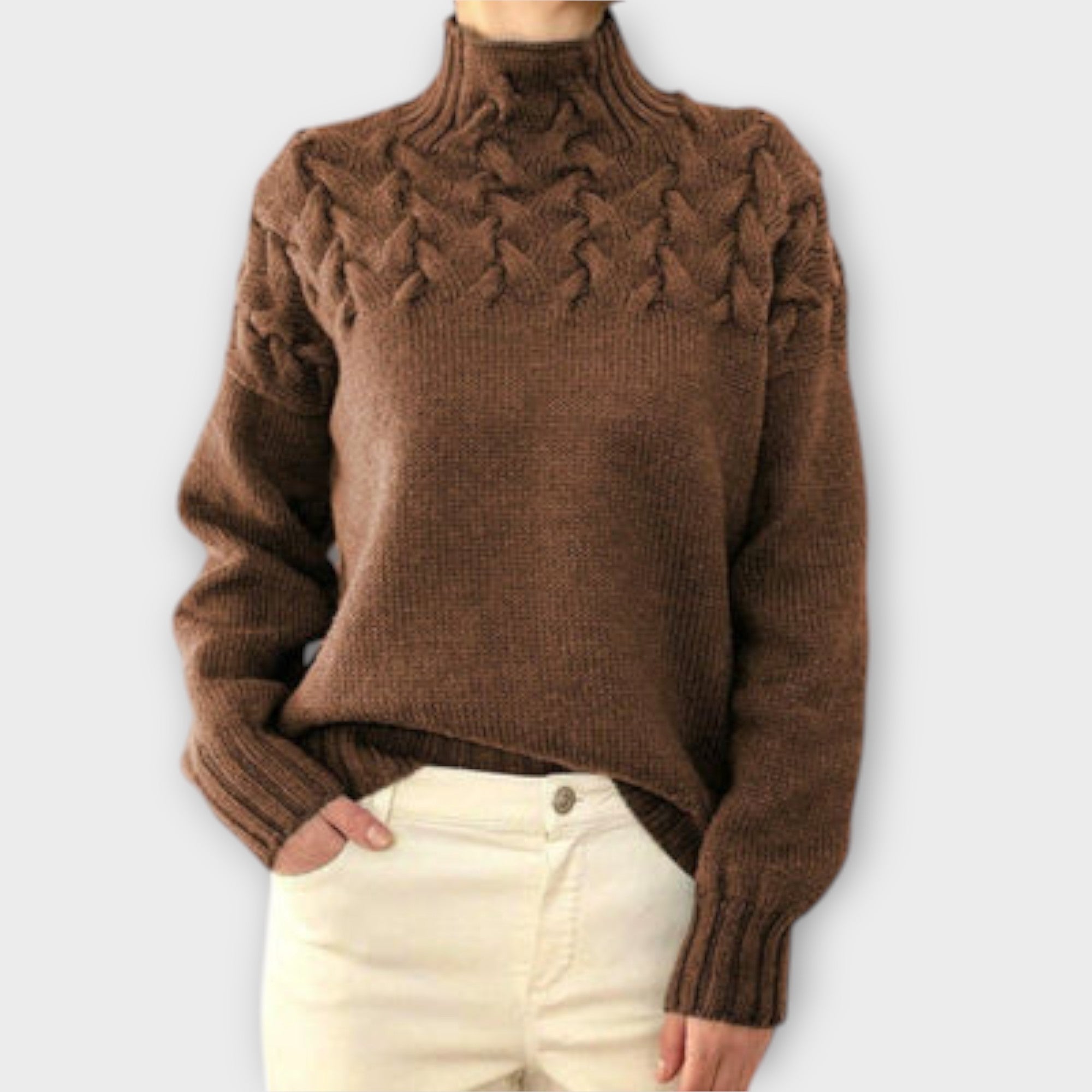 Zoe |Women's Cable Knit Sweater