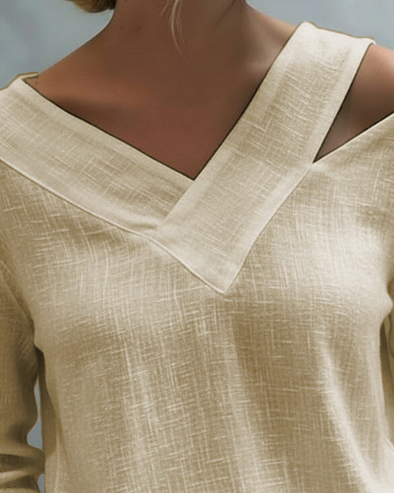Scarlett | Elegant V-Neck Top with Straps