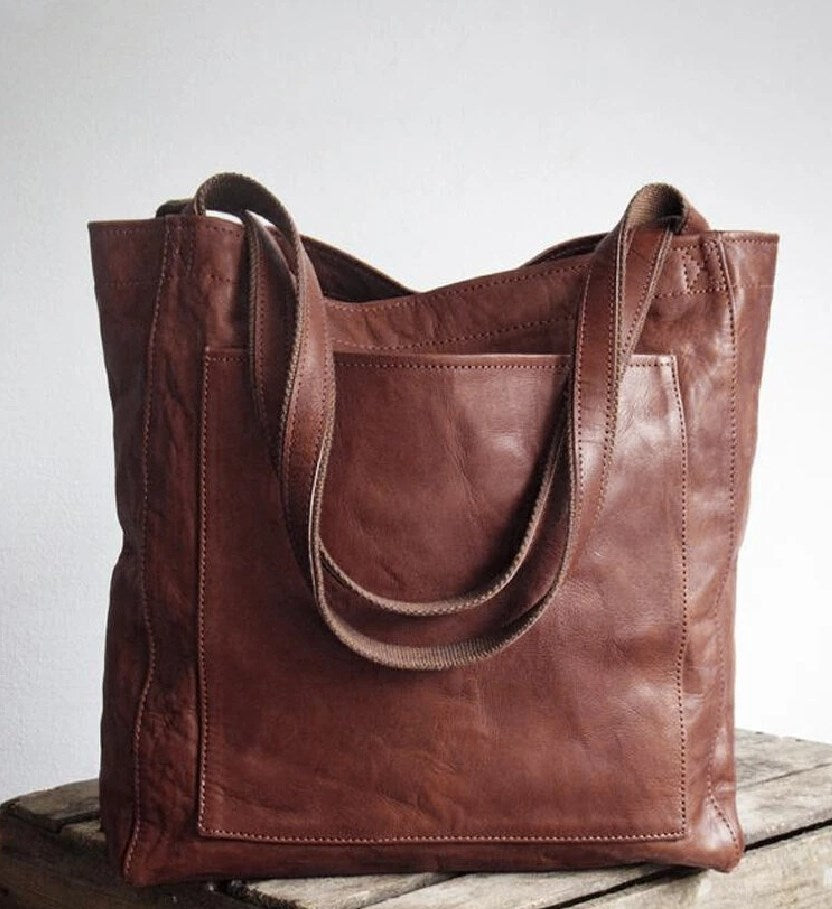 Magnolia |Classic Leather Tote Bag
