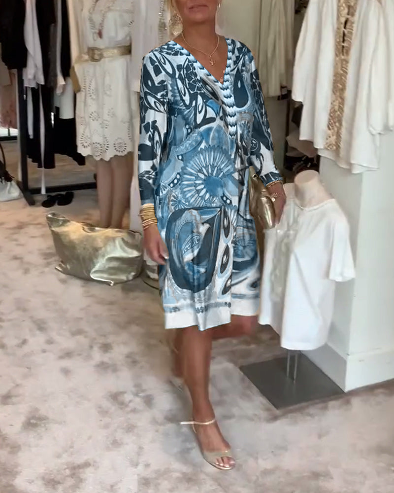 Moonie | Sunburst Printed Dress