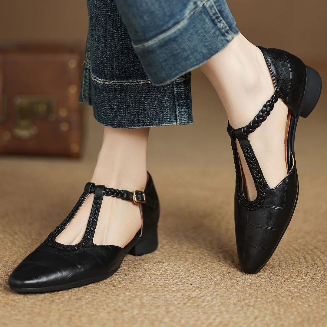 Briony | Leather Mary Janes