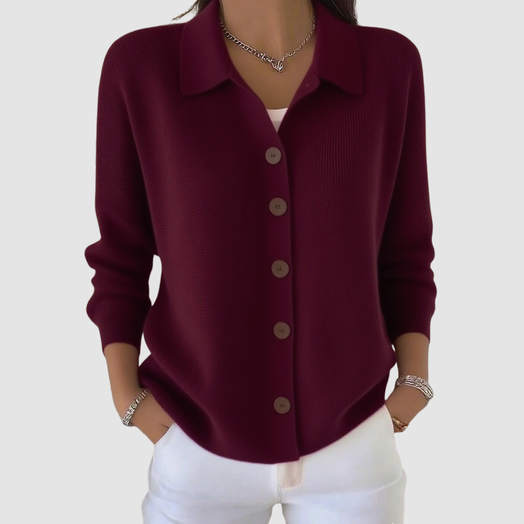 Kaia | Knitted Cardigan with Buttons