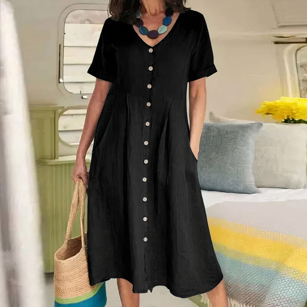 Briar | Effortless Buttoned Dress