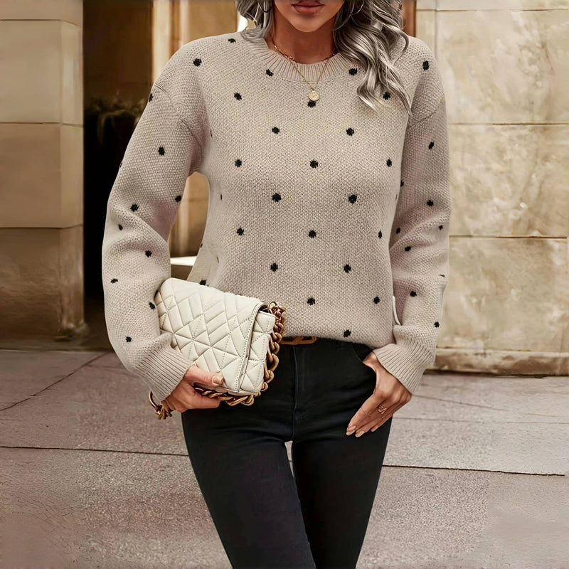 Mackenzie | Knit Sweater with Small Dots
