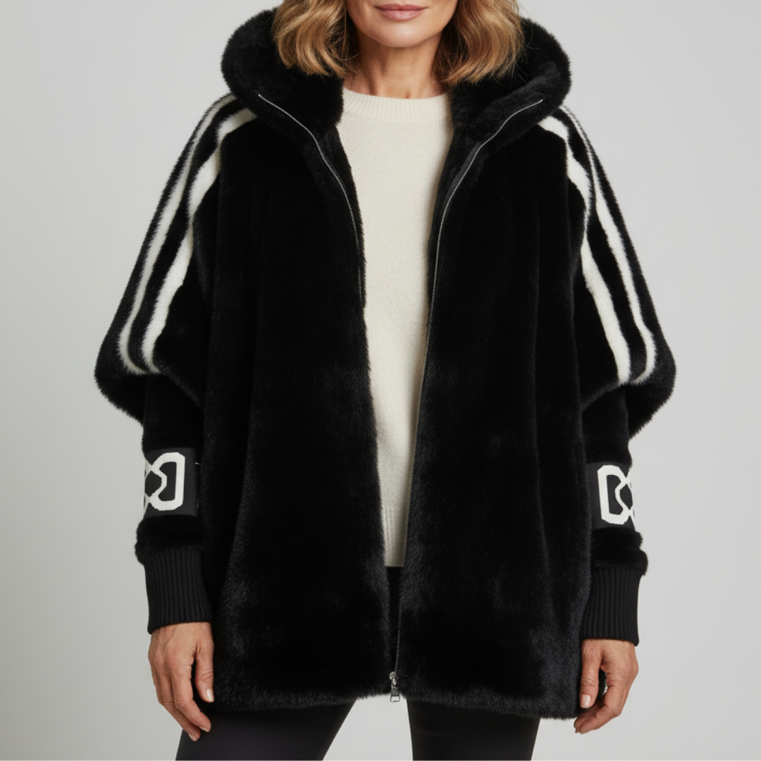 Arya | Warm Hooded Teddy Coat