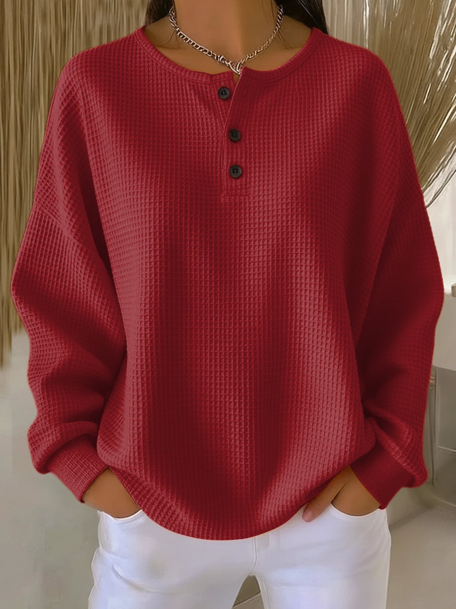 Anne | Casual Sweatshirt with Collar