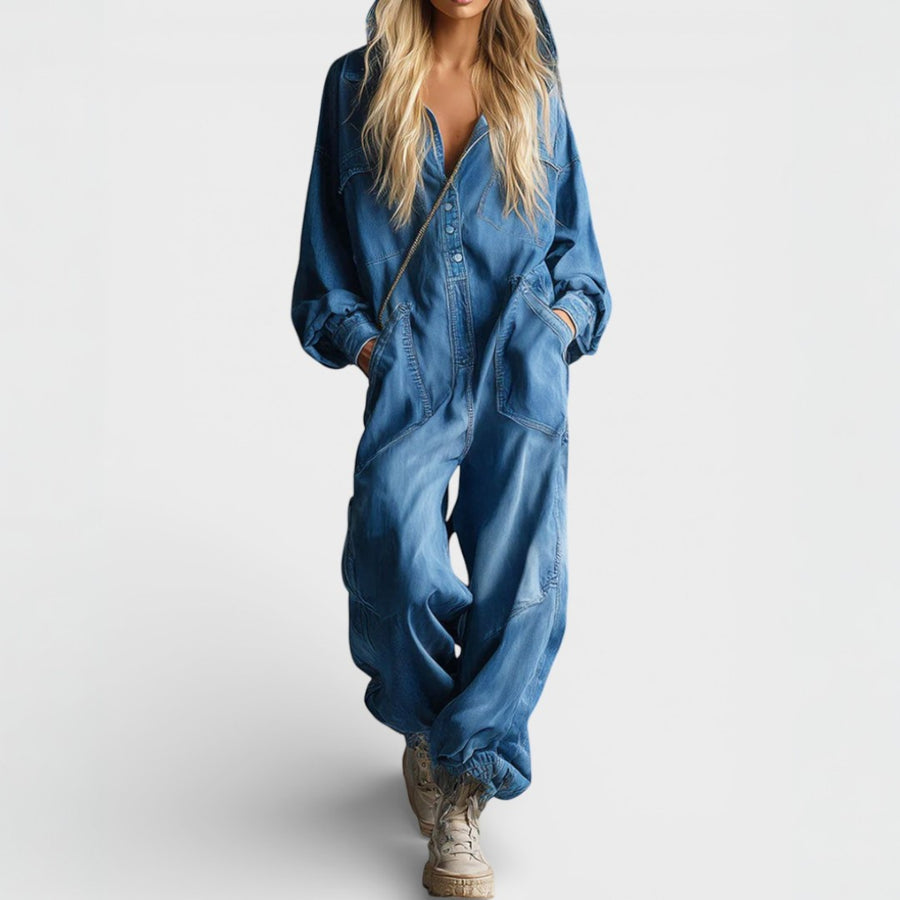 Deborah | Hooded Tracksuit with Long Sleeves and Pockets