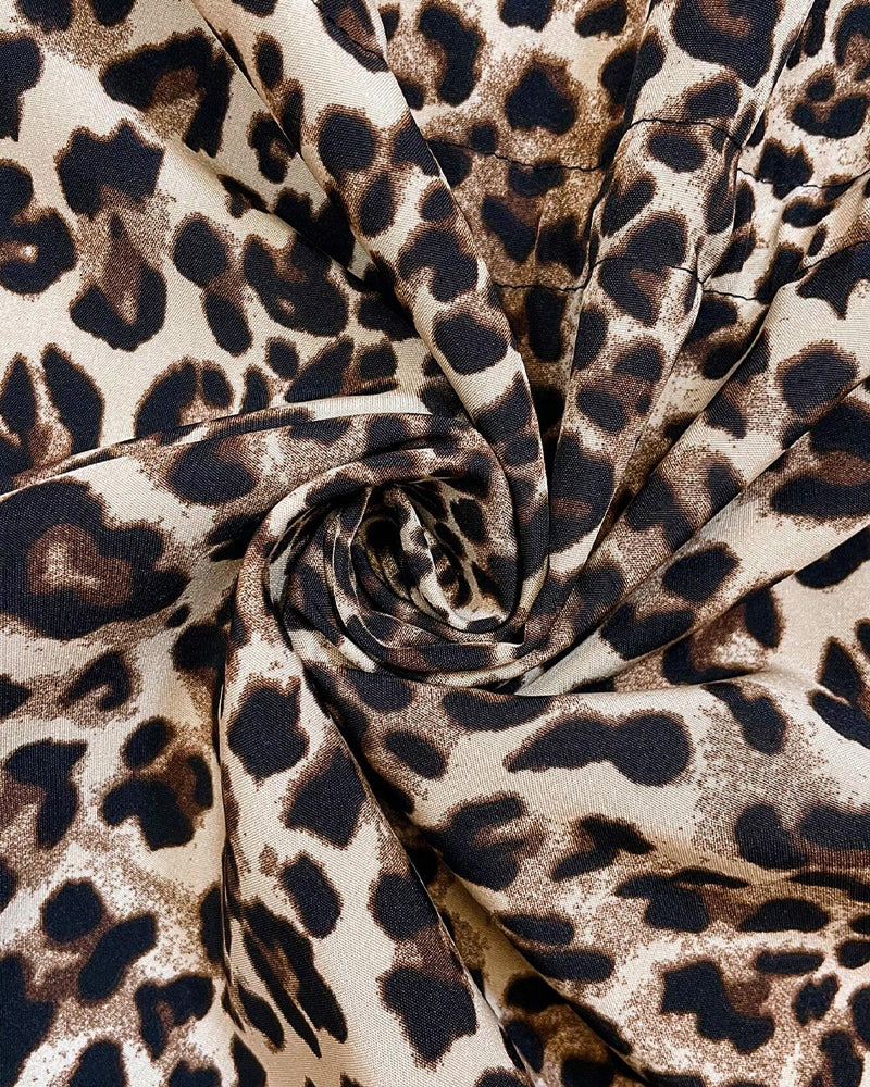 Lily | Reversible Hooded Coat with Leopard Print