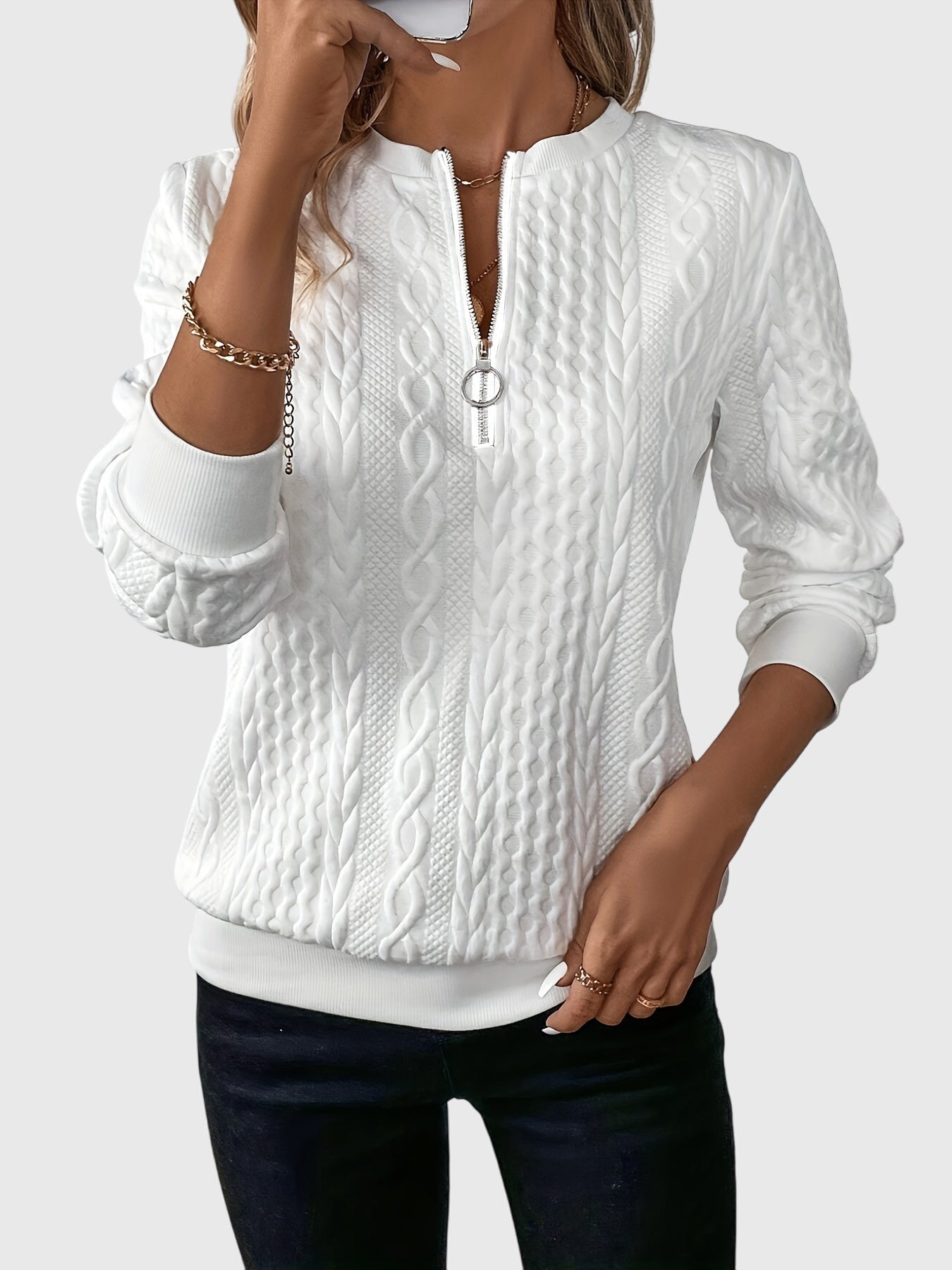 Brianna | Sweater with Zipper